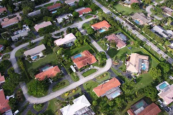 Aerial Image of a Neighborhood